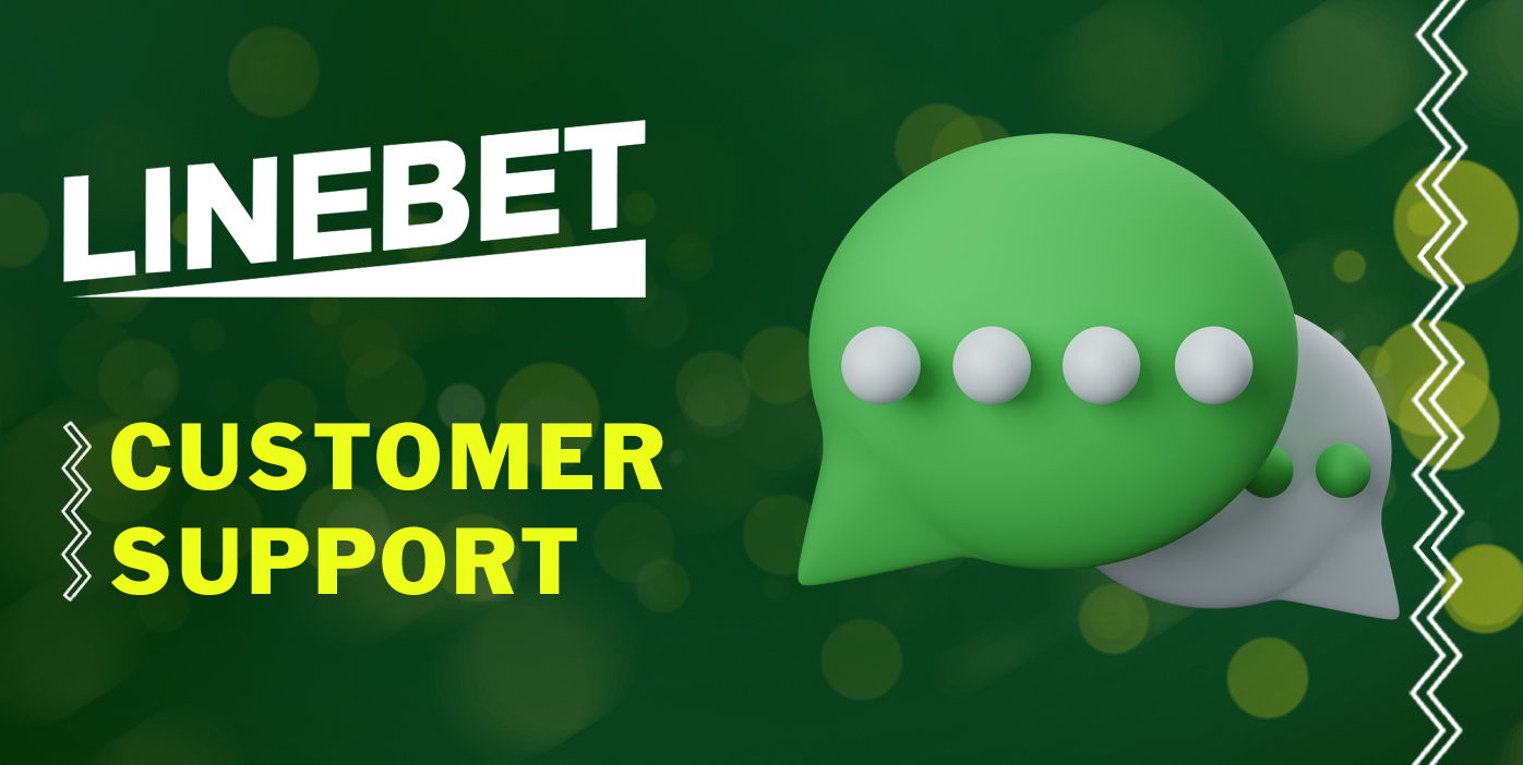 Table with the current Linebet support contacts
